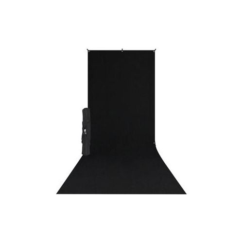  Adorama Westcott X-Drop Wrinkle-Resistant Backdrop Kit, Rich Black Sweep, 5 x 12 578SK