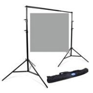 Adorama Savage Port-a-Stand and Vinyl Background Kit, 5 x12, Gray 62037-7012