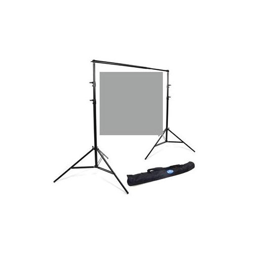  Adorama Savage Port-a-Stand and Vinyl Background Kit, 5 x12, Gray 62037-7012