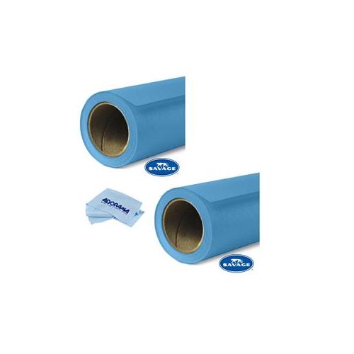  Adorama Savage 2x Widetone Seamless Background Paper 86wide x 36 Regal Blue W/Cloth 65-86 2