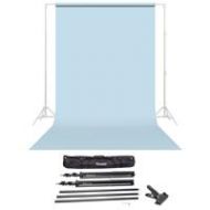 Adorama Savage Widetone Seamless Background Paper 86 x 36 Bluemist, #41 W/ 10 Support 41-86 A