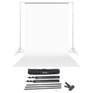 Adorama Savage Widetone Seamless Background Paper 86x36 Pure White, #66 W/10 Support 66-86 A