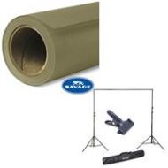 Adorama Savage Widetone Seamless Background Paper 107x36 Olive Green #34 W/10 Support 34-12 A