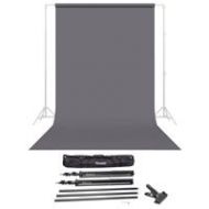 Adorama Savage Widetone Seamless Background Paper 86x36 Smoke Gray, #74 W/10 Support 74-86 A