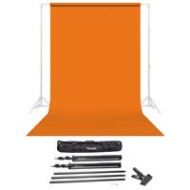 Adorama Savage Widetone Seamless Background Paper 86wide x 36 Orange #24 W/10 Support 24-86 A