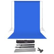 Adorama Savage Widetone Seamless Background Paper 86x36 Studio Blue, #58 W/10 Support 58-86 A