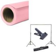 Adorama Savage Widetone Seamless Background Paper, 86 wide x 36 Coral #3 W/10 Support 3-86 A