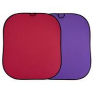 Adorama Lastolite 1.8x2.15m (6x7) Plain Collapsible Background, Red/Purple LL LB6752