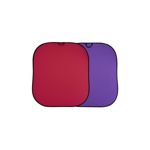  Adorama Lastolite 1.8x2.15m (6x7) Plain Collapsible Background, Red/Purple LL LB6752