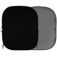 Adorama Lastolite 6x7 Collapsible Background, Black/Mid Gray LL LB67GB