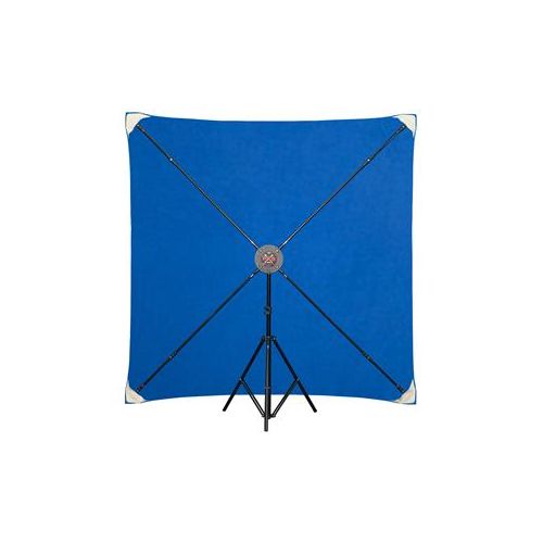  Adorama Studio Assets PXB Pro 6x6 Background Kit with Chroma Key Blue Muslin SA4157K1