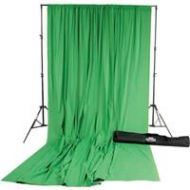 Adorama Savage 10x24 Accent Muslin Background Kit, Chroma Green 46PAS-24