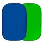 Adorama Lastolite 6 x 7 Chromakey Collapsible Disc Background, Blue / Green #LC5987 LL LC5987