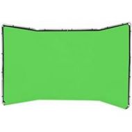 Adorama Lastolite Panoramic 13 Background, Chroma Key Green - Fabric and Frame LL LB7622