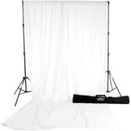 Savage 10x12 Accent Muslin Background Kit, White 01PAS-12 - Adorama