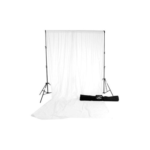  Savage 10x12 Accent Muslin Background Kit, White 01PAS-12 - Adorama