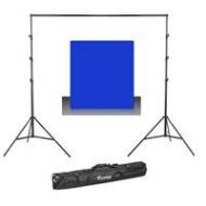 Adorama Westcott 9 x 10ft Blue Screen Cotton Background W/Flashpoint 13 Background Sys 131 B