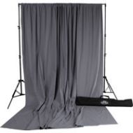 Savage 10x12 Accent Muslin Background Kit, Gray 12PAS-12 - Adorama