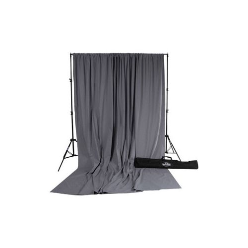  Savage 10x12 Accent Muslin Background Kit, Gray 12PAS-12 - Adorama