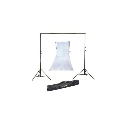  Adorama Westcott 9x20Ft Cotton Background, High-Key White W/10 Background Support Systm 139 A