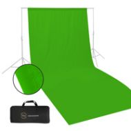 Glow Muslin Background - 20 x 10 (Chroma Green) BG-G-2010 - Adorama