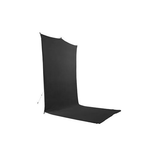  Adorama Savage 5x12 Black Background Floor Extended Backdrop Travel Kit BT20512-KIT