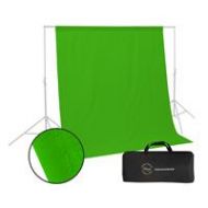 Glow Muslin Background - 10 x 10 (Chroma Green) BG-G-1010 - Adorama