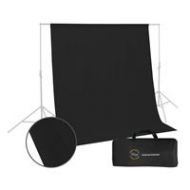 Glow Muslin Background - 10 x 10 (Black) BG-B-1010 - Adorama