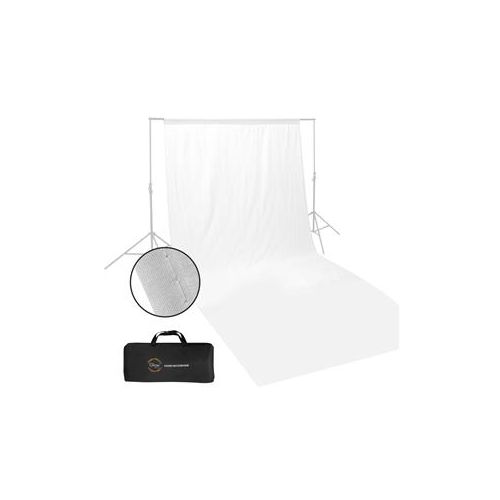  Glow Muslin Background - 10 x 20 (White) BG-W-2010 - Adorama