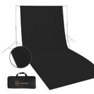 Glow Muslin Background - 10 x 20 (Black) BG-B-2010 - Adorama