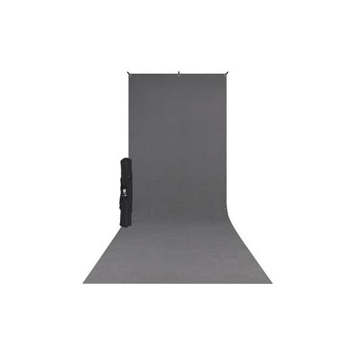  Adorama Westcott 5x12 X-Drop Wrinkle-Resistant Backdrop Kit, Neutral Gray Sweep 620SK