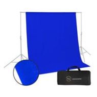 Glow Muslin Background - 10 x 10 (Chroma Blue) BG-BL-1010 - Adorama