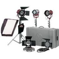 Adorama Mole-Richardson Tweenie II & Teenie Tungsten 3 Light Pro Kit, 1 Tweenie II 650W 58219P