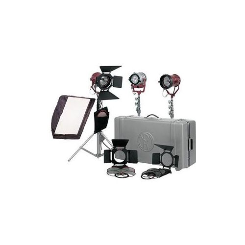  Adorama Mole-Richardson Tweenie II & Teenie Tungsten 3 Light Pro Kit, 1 Tweenie II 650W 58219P