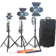 Adorama Came-TV Fresnel Tungsten Continuous Spot 3-Light Set, 1x 650W, 1x 300W & 1x 150W J1360