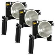 Adorama Lowel Omni 3-Light Kit, Includes 3x Omni Light with Barndoors & Power Cords O1-3LK