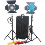 Adorama Came-TV 1000W Fresnel Tungsten Video Camera Spot Light Kit with Dimmers J1200