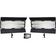 Adorama FloLight Tungsten LED/Fluorescent 3 Light Kit, 1x MicroBeam 128 and 2x FL-110HMT KIT-D-FLOBEAM-TF