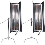 Adorama Came-TV 4 4Bank 300W Select Fluorescent 2-Light Fixture Kit 2KIT4BANK