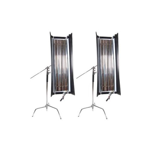  Adorama Came-TV 4 4Bank 300W Select Fluorescent 2-Light Fixture Kit 2KIT4BANK