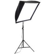 Adorama Alzo Digital 200 CFL 3200K Umbrella Softbox Light Kit with Stand 1835-32