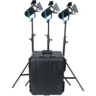 Adorama Dracast Fresnel BoltRay Plus 400 40W LED Daylight 3-Light Kit DRBPLK3400DH