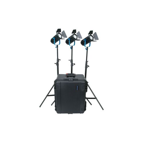  Adorama Dracast Fresnel BoltRay Plus 400 40W LED Daylight 3-Light Kit DRBPLK3400DH