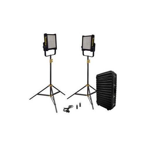  Adorama Fluotec StarMaker HP Full Weather Proof Tunable LED Panel 2-Light Kit, VMount BP G6LED193