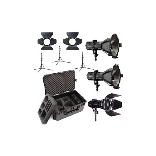  Adorama Hive 3 Light Kit Includes 2 Hornet 200-C Par Spot, Wasp 100-C Par Spot, 3 Stands HIVE-C-2H1WKIT