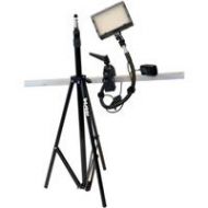 Adorama Bescor GRIP-181K Gripper Gooseneck Bi-Color 1-Light Kit with 1x Light Stand GRIP-181K