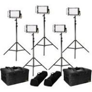 Adorama Ikan Lyra Bi-Color 5-Point Soft Panel LED Light Kit with 5x LB5 LED Light LB5-5PT-KIT