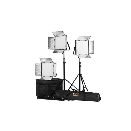  Adorama Ikan Lyra 1 x 1 Daylight 3-Point Soft Panel LED Light Kit LW10-3PT-KIT