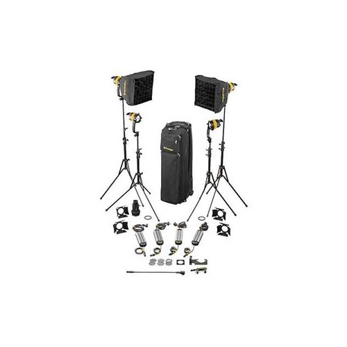  Adorama Dedolight Bi-Color LED 4-Light Basic Kit (AC Operation) SLED4-BI-B