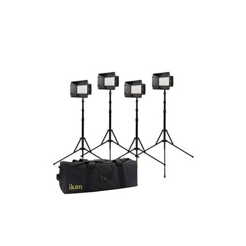  Adorama Ikan 4-Point LED Light Kit, Includes 4x Mylo Bi-Color Quarter Light MB4-4PT-KIT